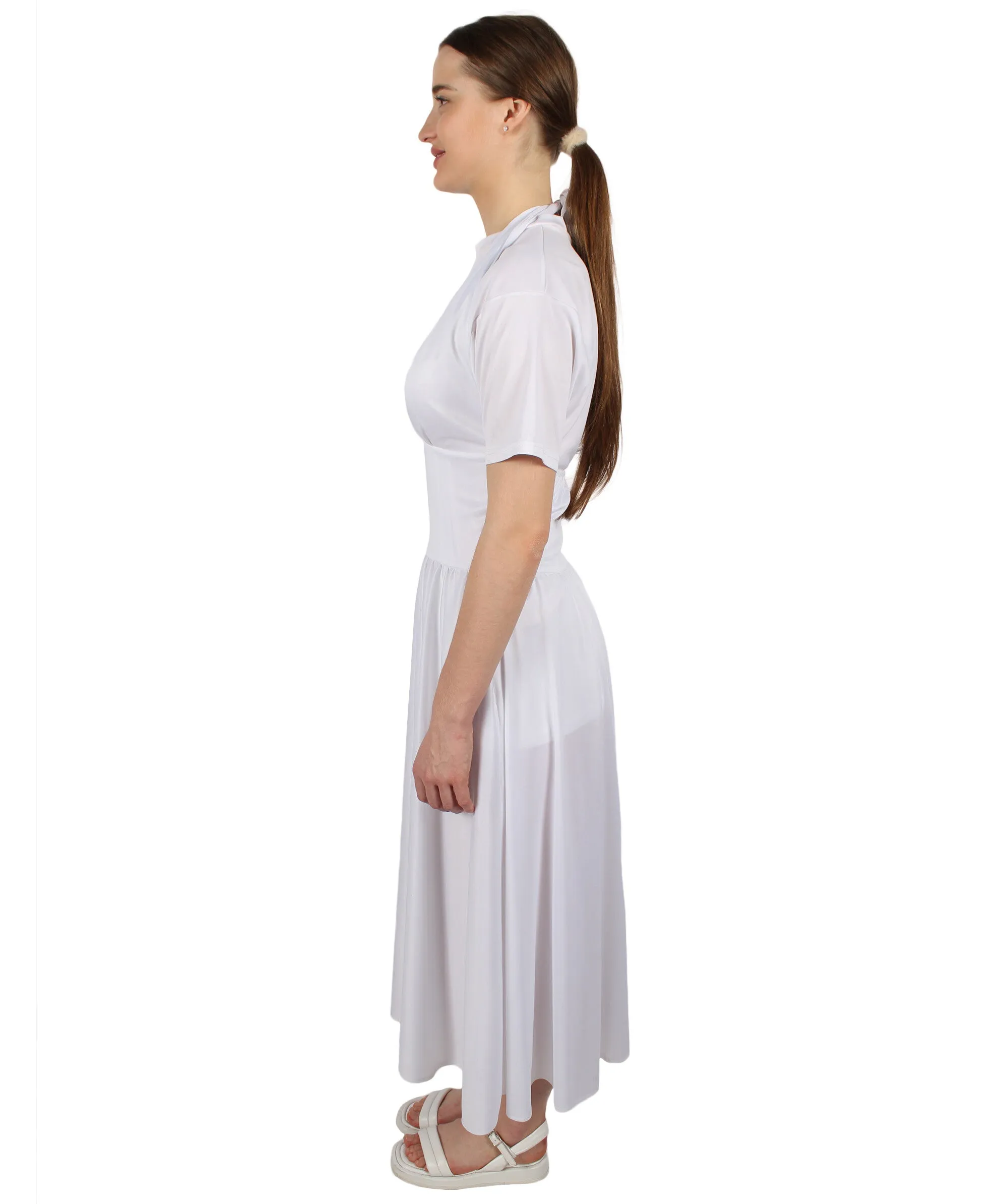Adult Women’s 50's Hollywood Sex Symbol White Ivory Cocktail Dress | Multiple Size Options