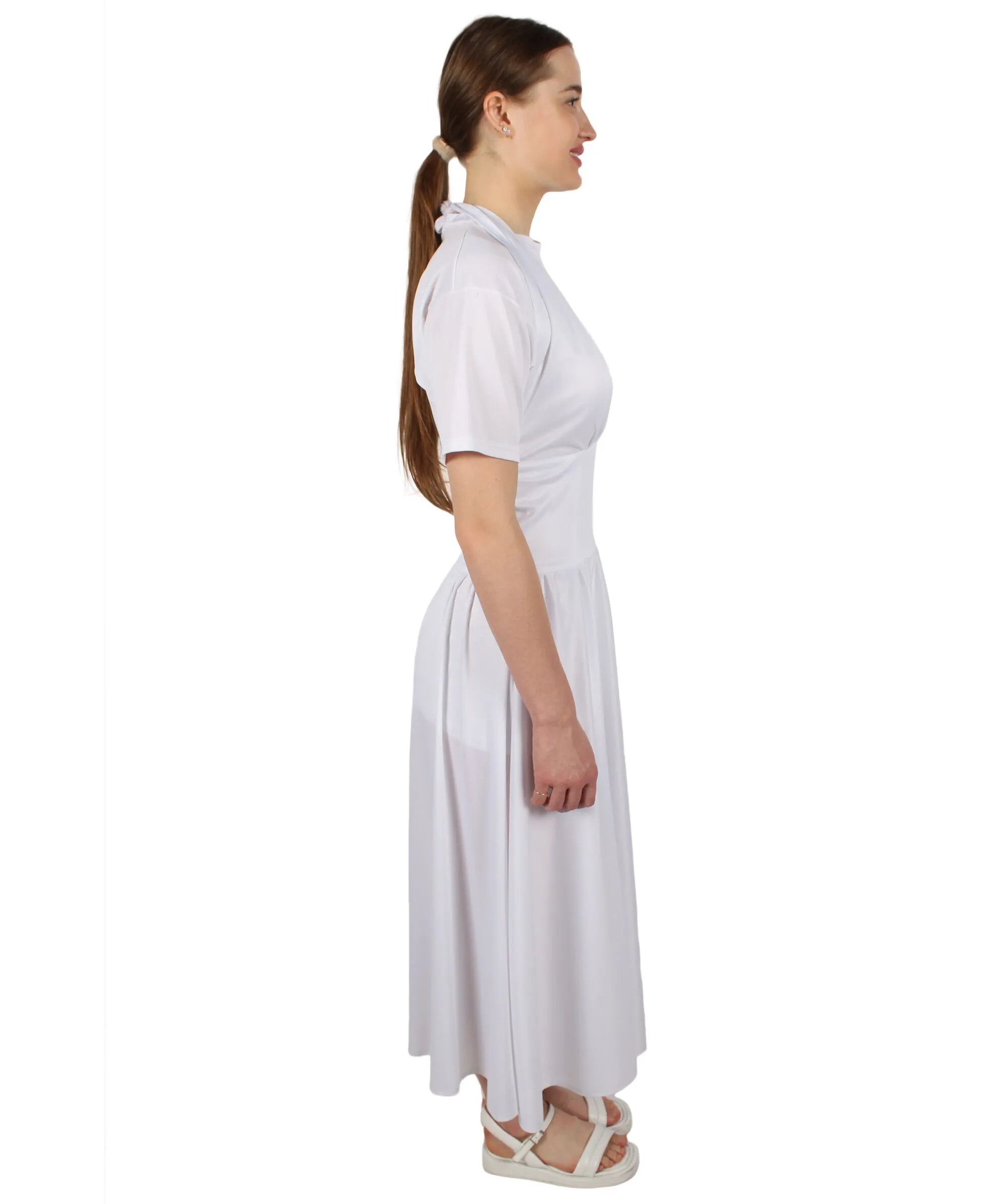 Adult Women’s 50's Hollywood Sex Symbol White Ivory Cocktail Dress | Multiple Size Options