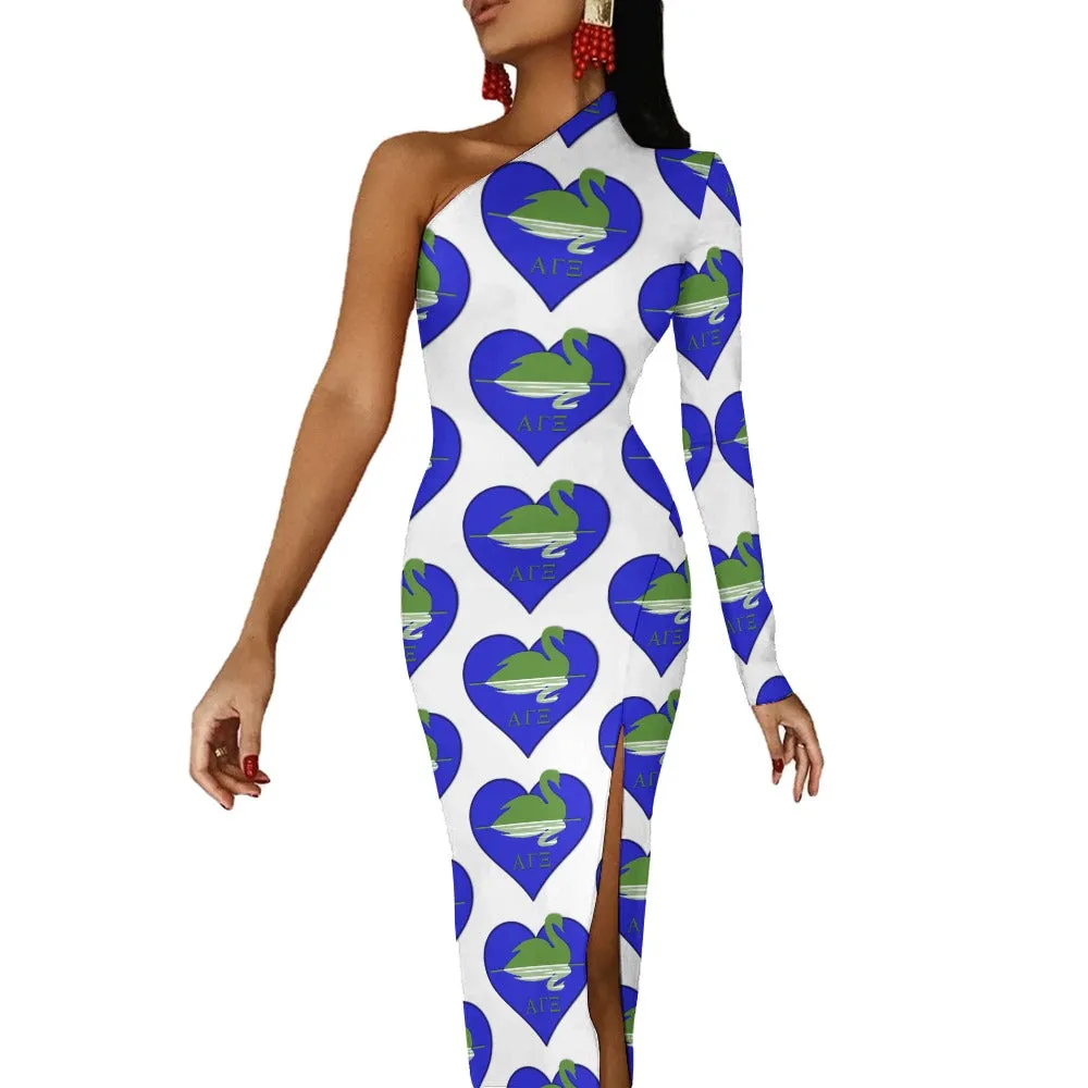 AGXi Love Half Sleeve Slit Dress