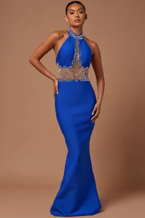 Amira Embellished Gown - Royal