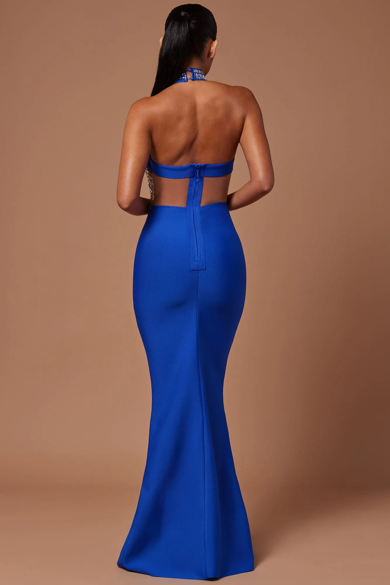 Amira Embellished Gown - Royal