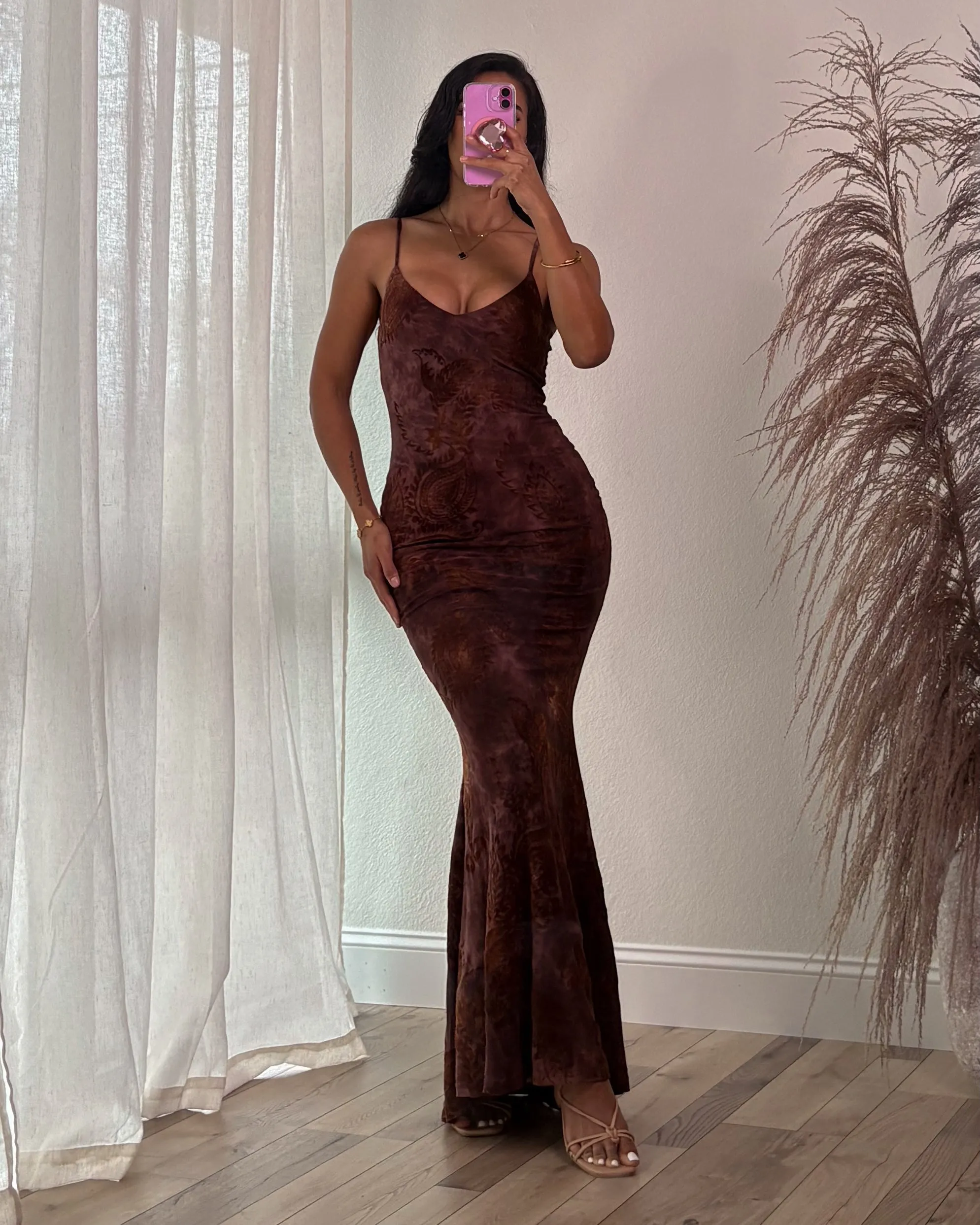 Angelique Burnt Out Maxi Dress