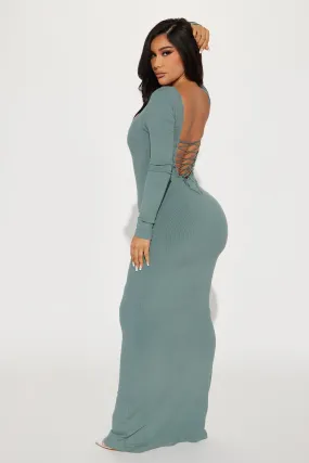 Ava Shapewear Maxi Dress - Sage