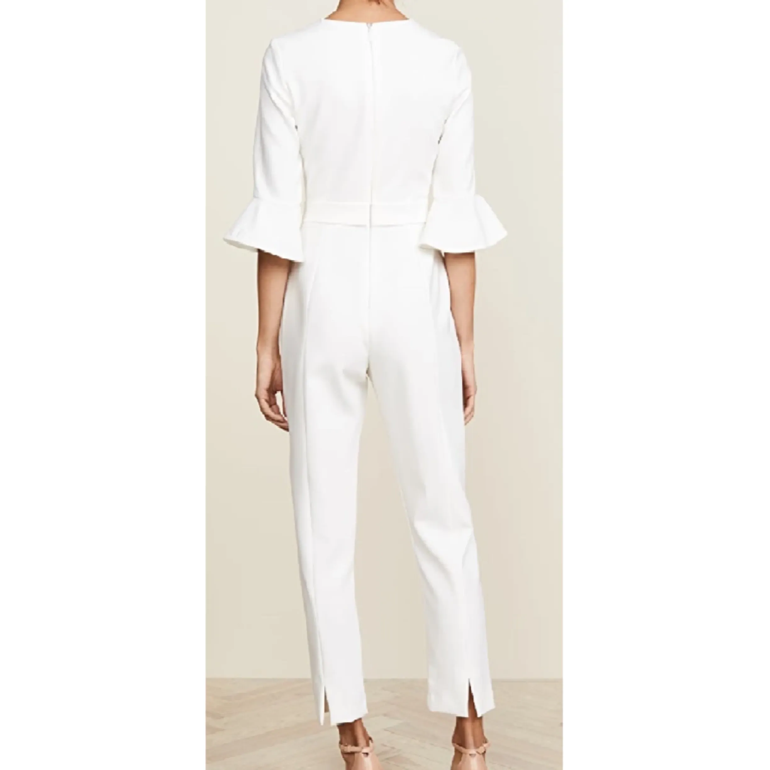 BLACK HALO White Brooklyn Jumpsuit Size 4