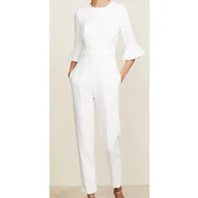 BLACK HALO White Brooklyn Jumpsuit Size 4