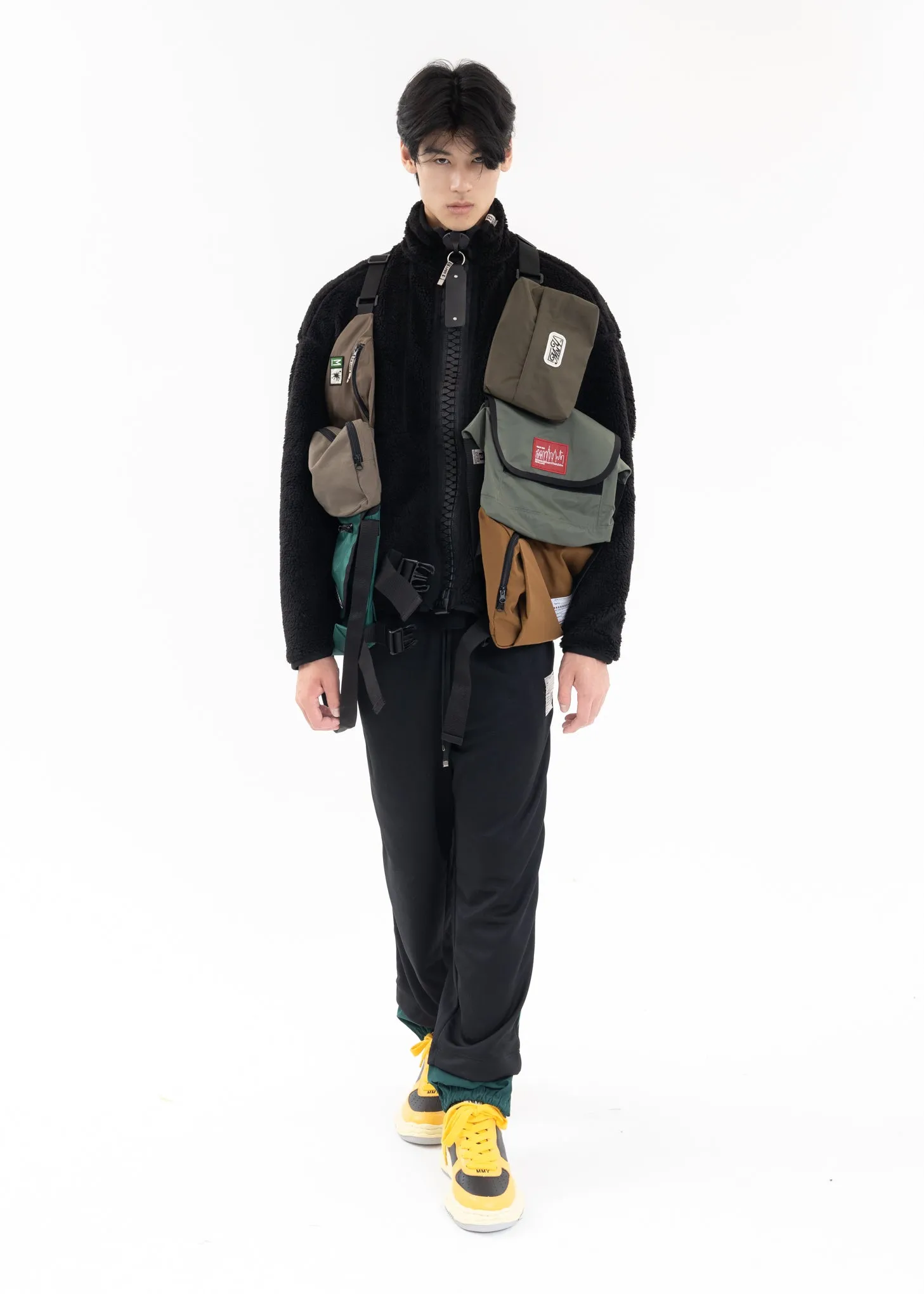 Black Wide Back Boa Blouson