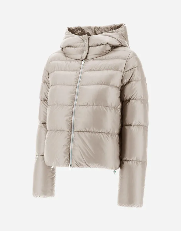 Bomber cropped nylon