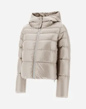Bomber cropped nylon
