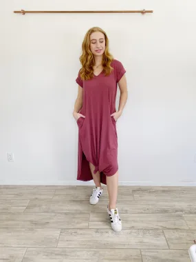 Boutique ENTRO Mauve Maxi Dress