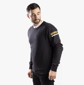 CAT ESSENTIALS CREW NECK Mens Cotton/Fleece Jumper Black