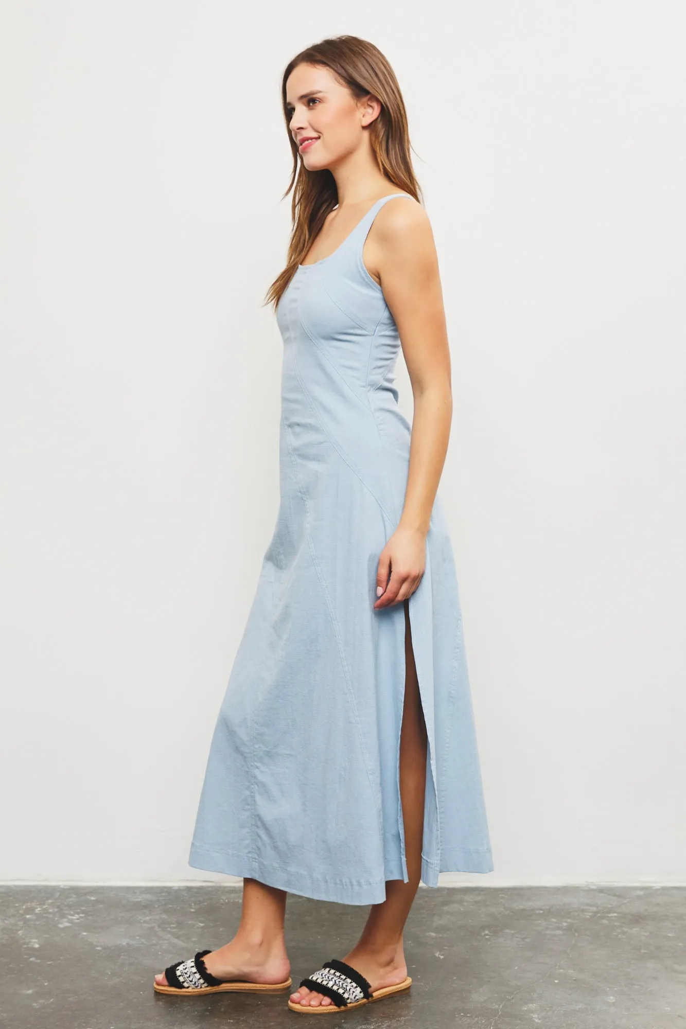 Chambray Maxi Dress