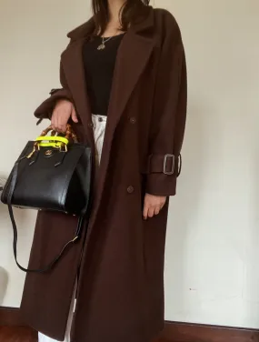 Chocolate Oversized Long Coat