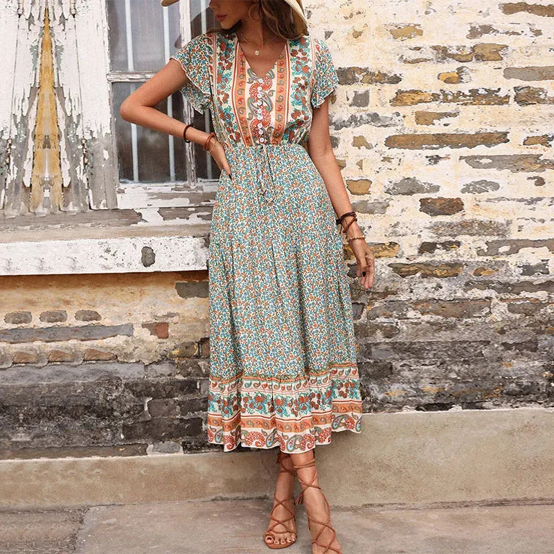 Ditsy Floral Boho Maxi