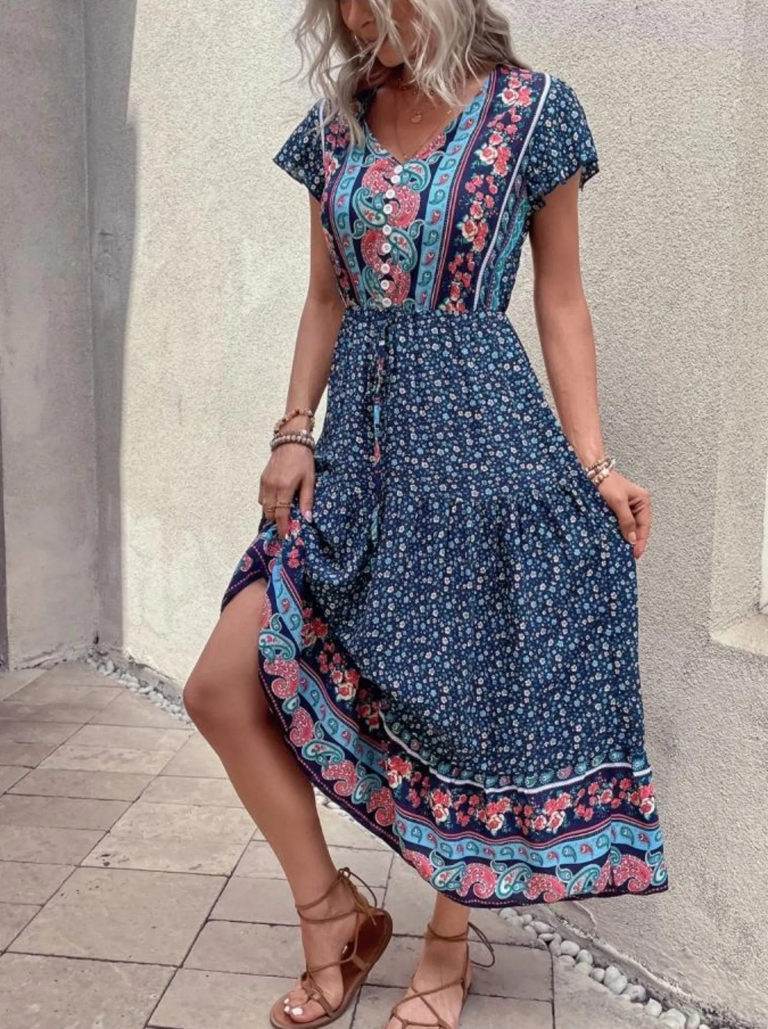 Ditsy Floral Boho Maxi