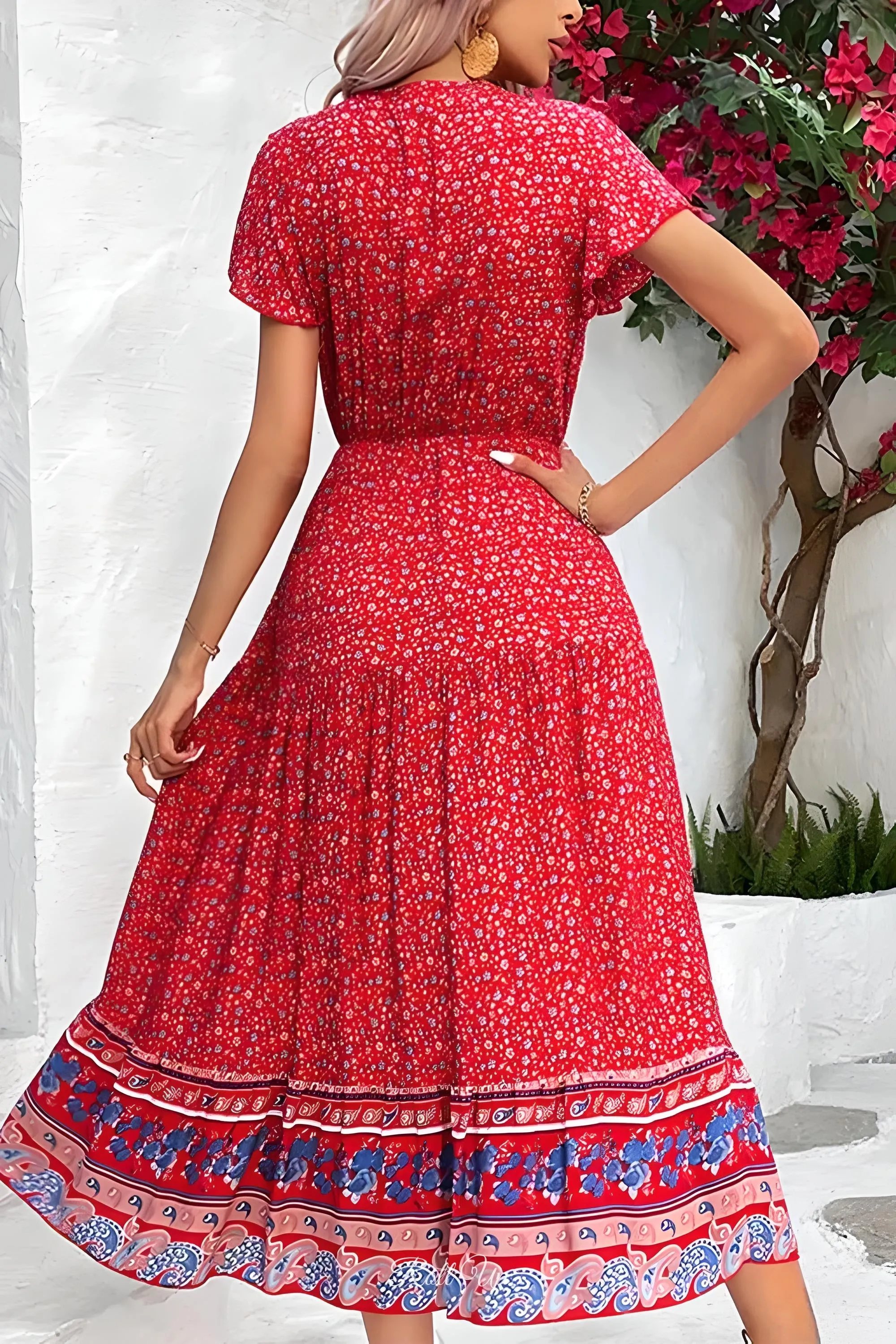 Ditsy Floral Boho Maxi