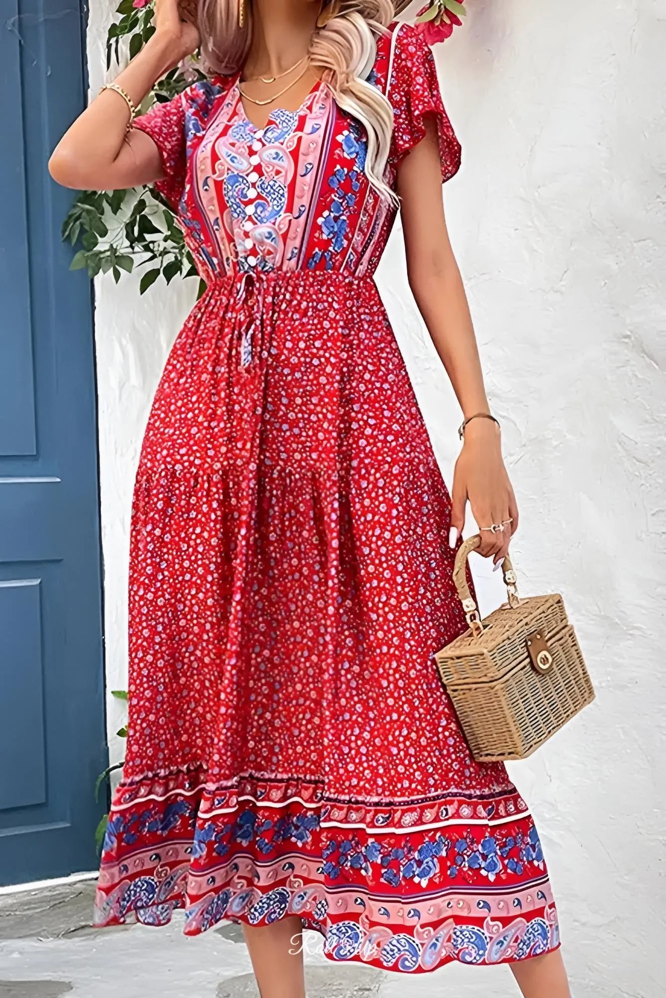 Ditsy Floral Boho Maxi