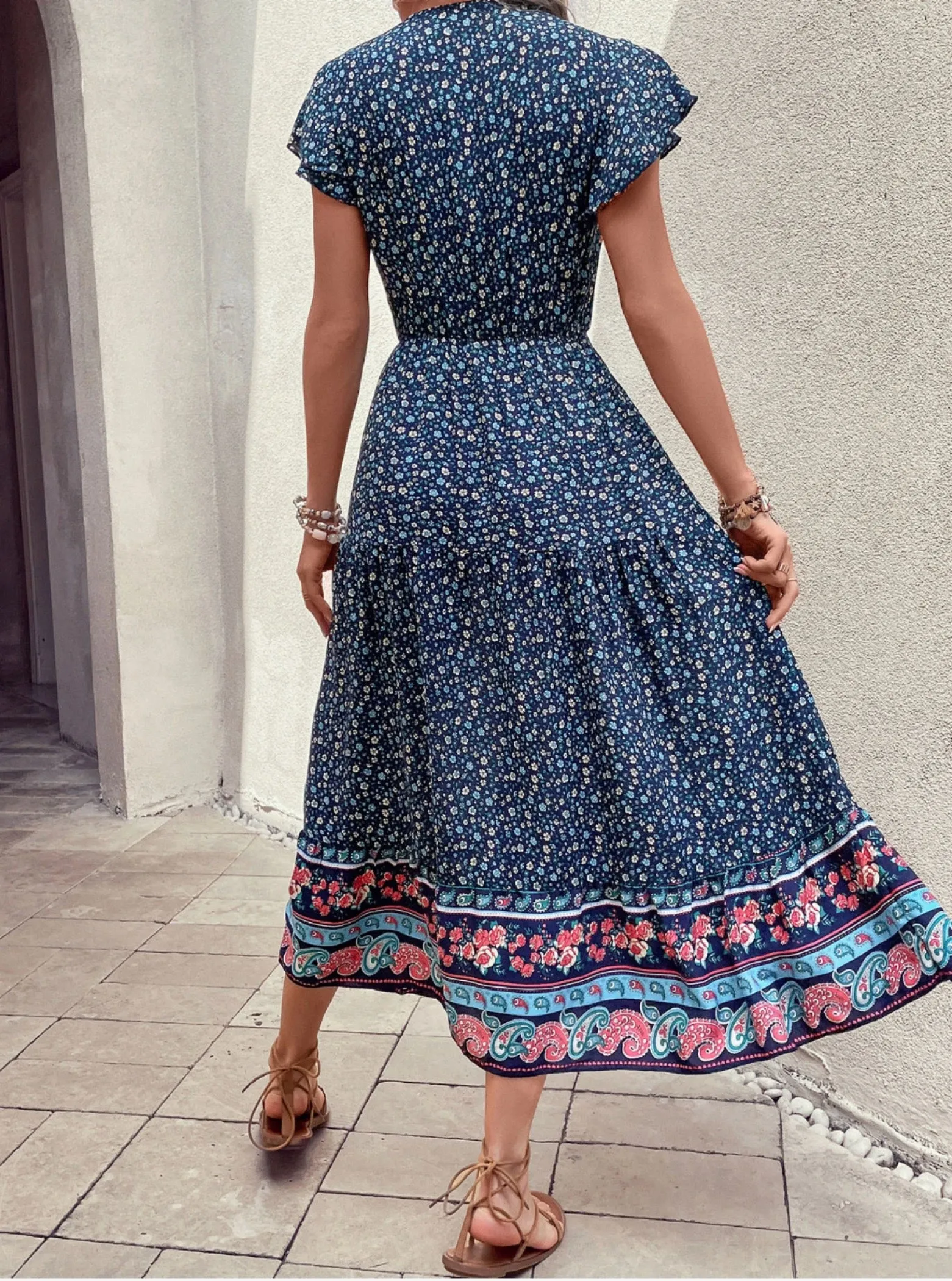 Ditsy Floral Boho Maxi