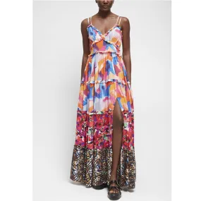 French Connection Isadora Delphine Tiered Maxi Dress 71SNS