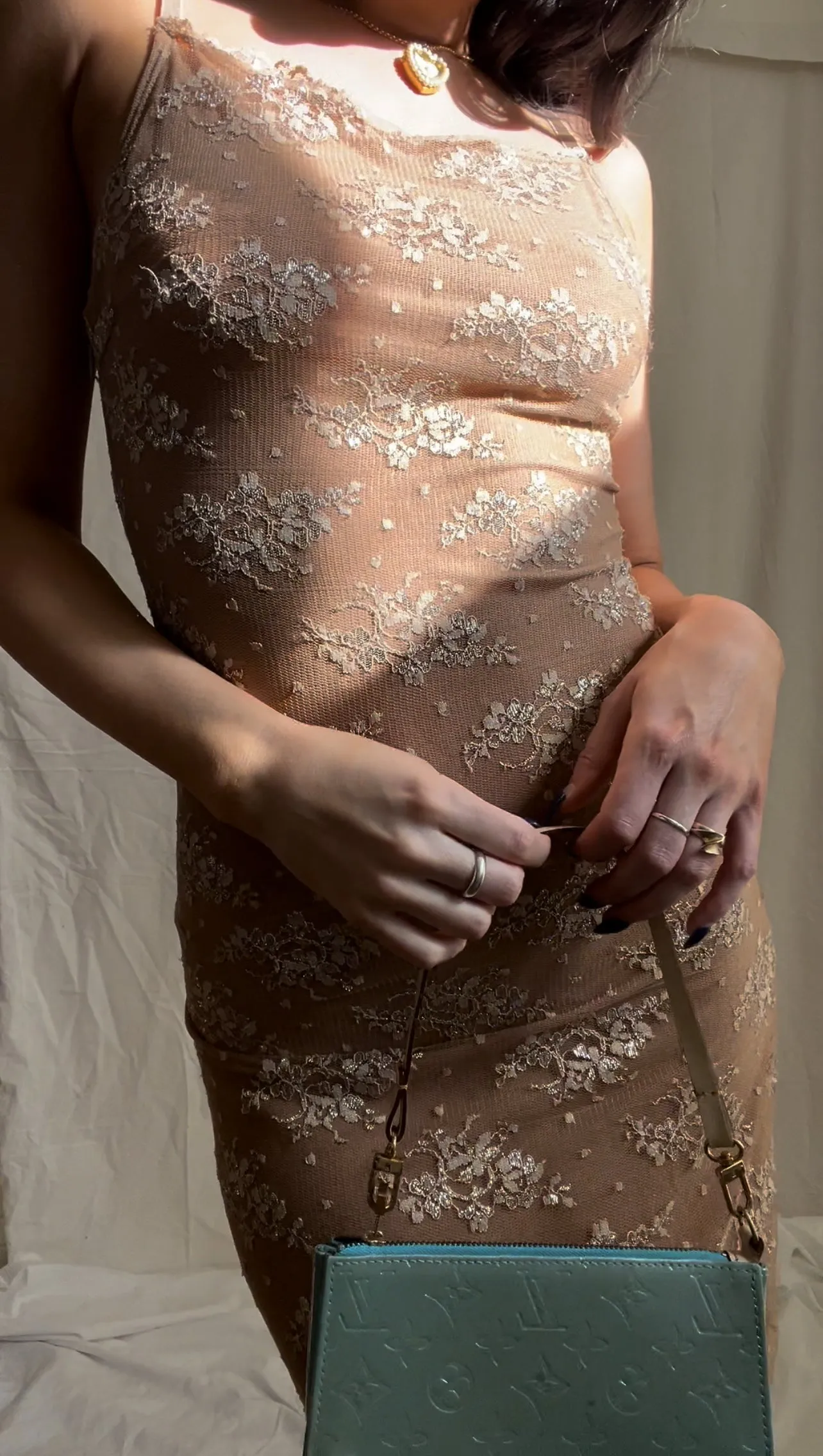Frosted Lace Dress