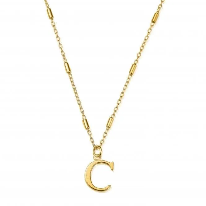 Gold Iconic Initial C Necklace GNCC4041C
