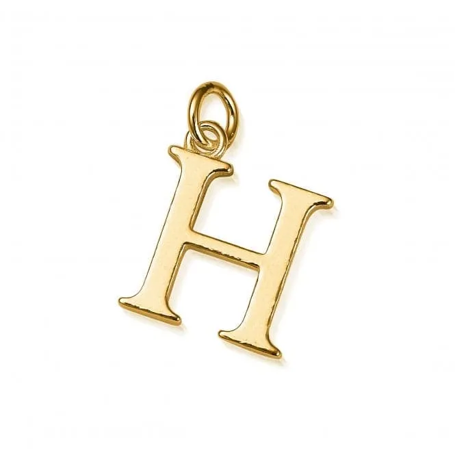 Gold Iconic Initial H Necklace GNCC4041H