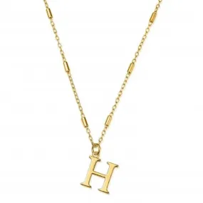 Gold Iconic Initial H Necklace GNCC4041H