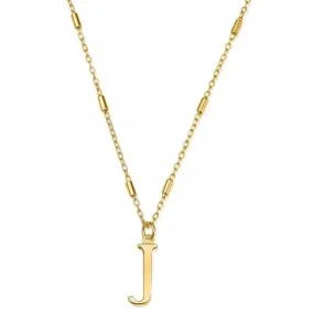 Gold Iconic Initial J Necklace GNCC4041J