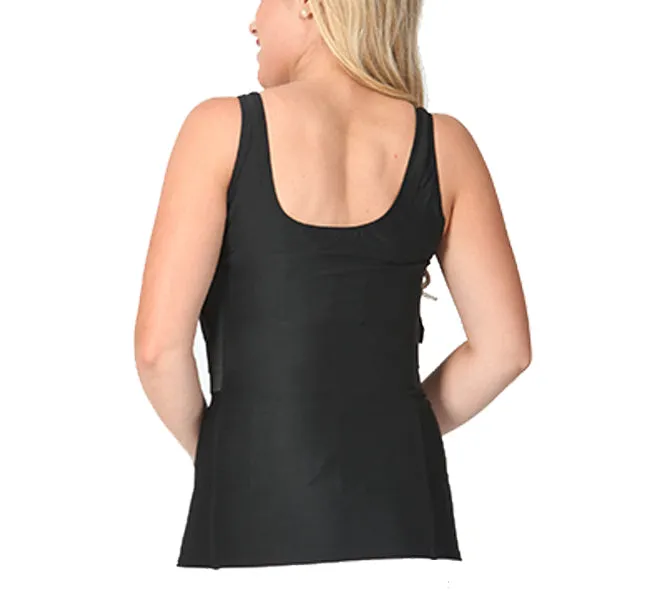 I.S.Pro Tactical Compression Women Undercover Concealed Carry Holster Scoop Tank Top WGT038 by InstantFigure - InstaSlim - InstantRecoveryMD