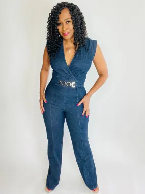 Janet's Denim Jumpsuit