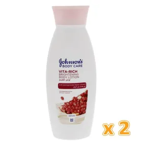 Johnson's Body Care Vita - Rich Revitalizing Body Lotion with Pomegranate (2 x 250 ml)