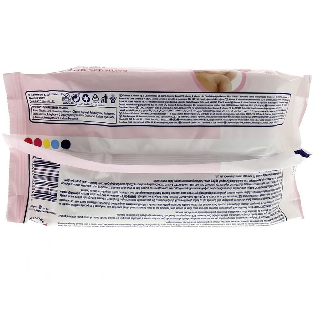 Johnson's Extra Sensitive Baby Wipes (56 x 6)