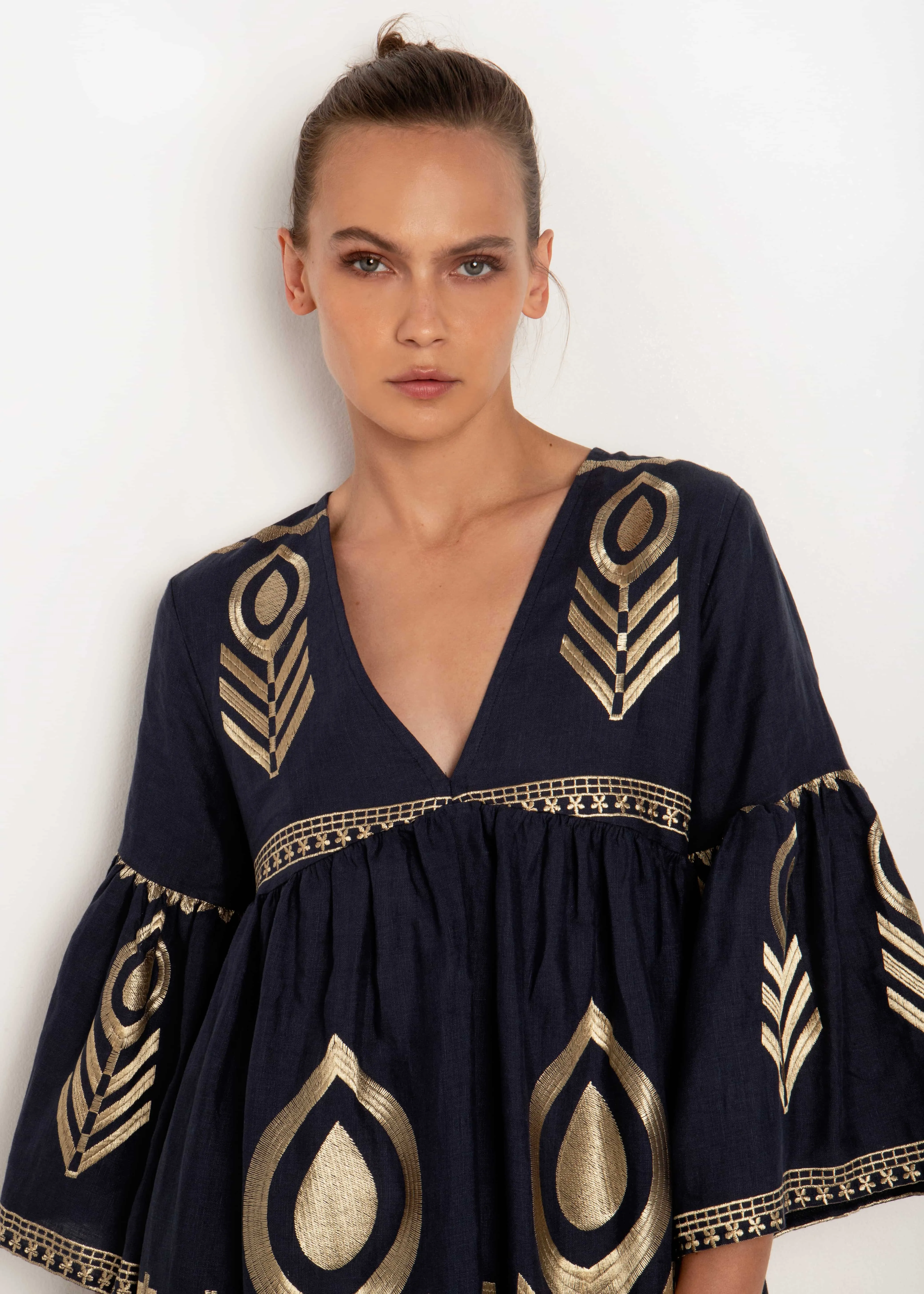 Kori Navy & Gold Dress