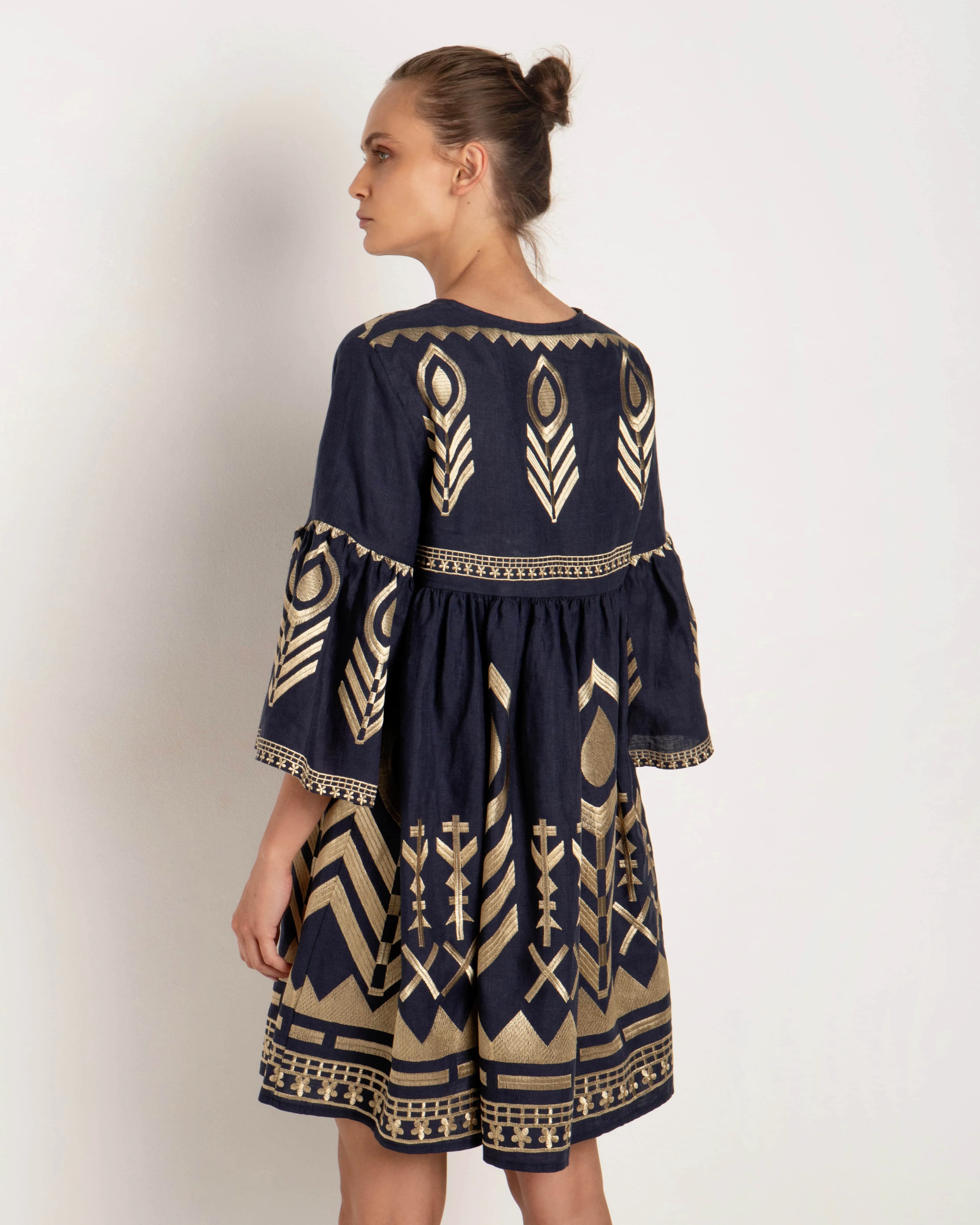 Kori Navy & Gold Dress