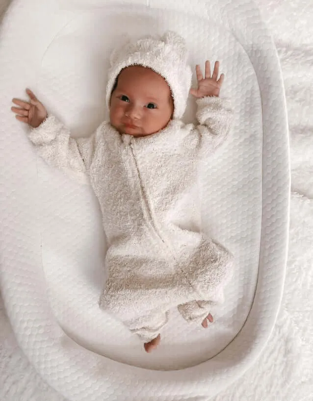 Luna   Luca Baby Bear Jumpsuit | Cozy Teddy