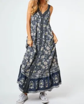 Mixed Floral Maxi Dress