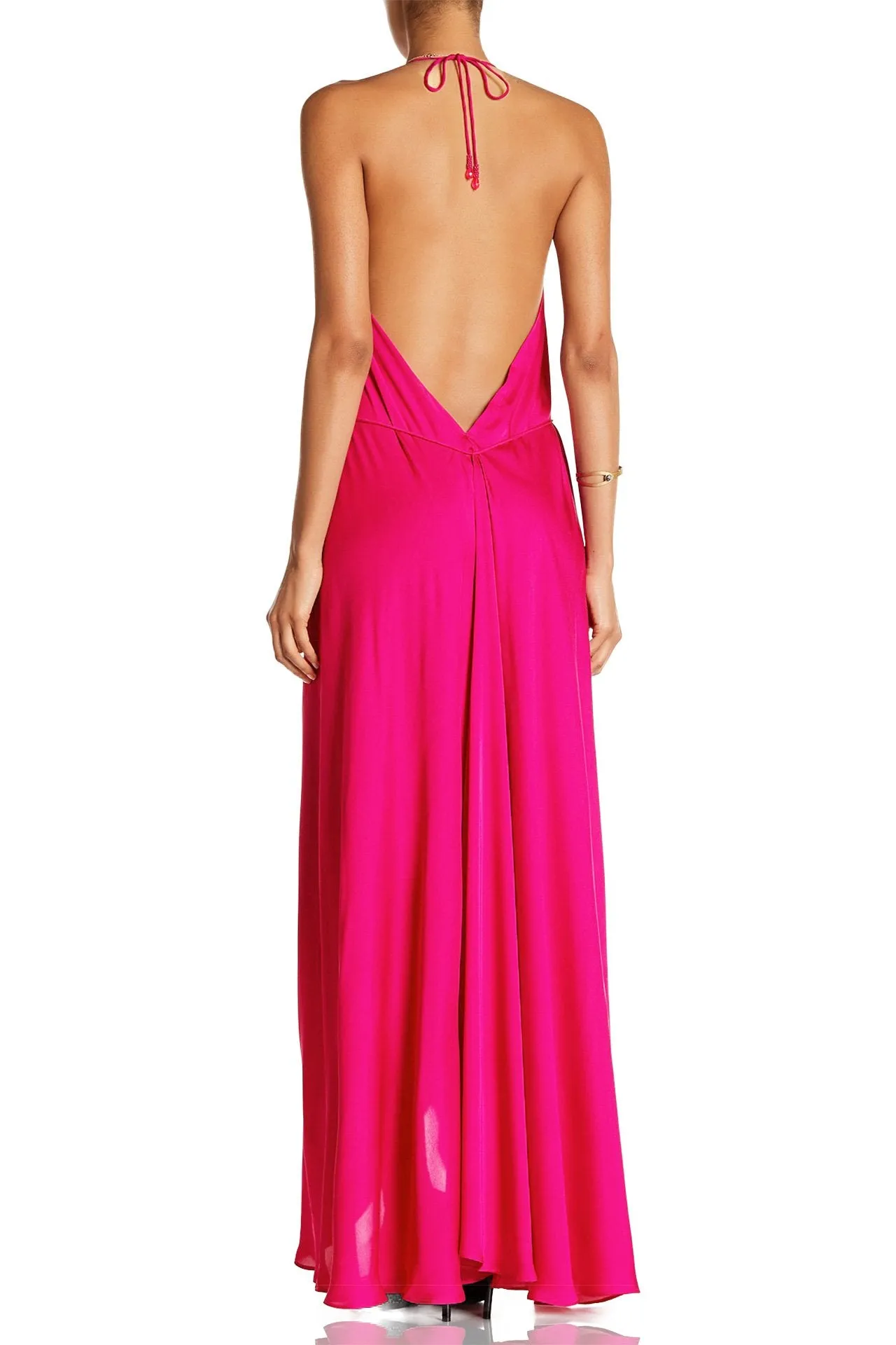 Multi Wear Pink Womens Maxi Dress