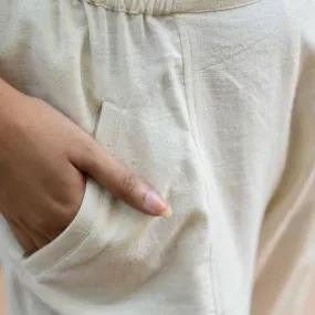 Obi Cotton Pants - Chalk