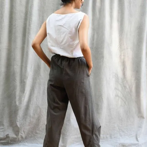 Obi Cotton Pants - Earth
