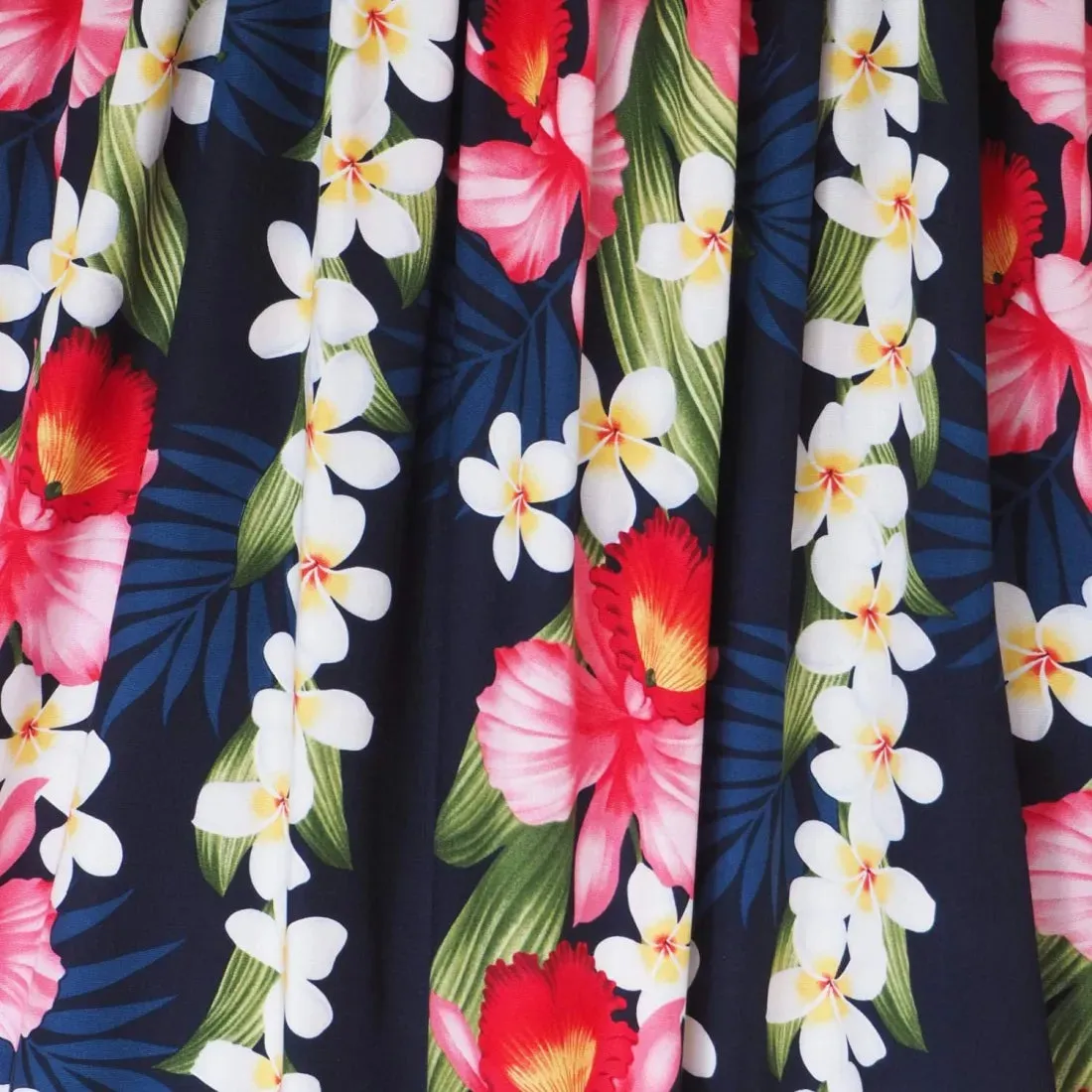 Orchid Play Blue Maxi Hawaiian Dress