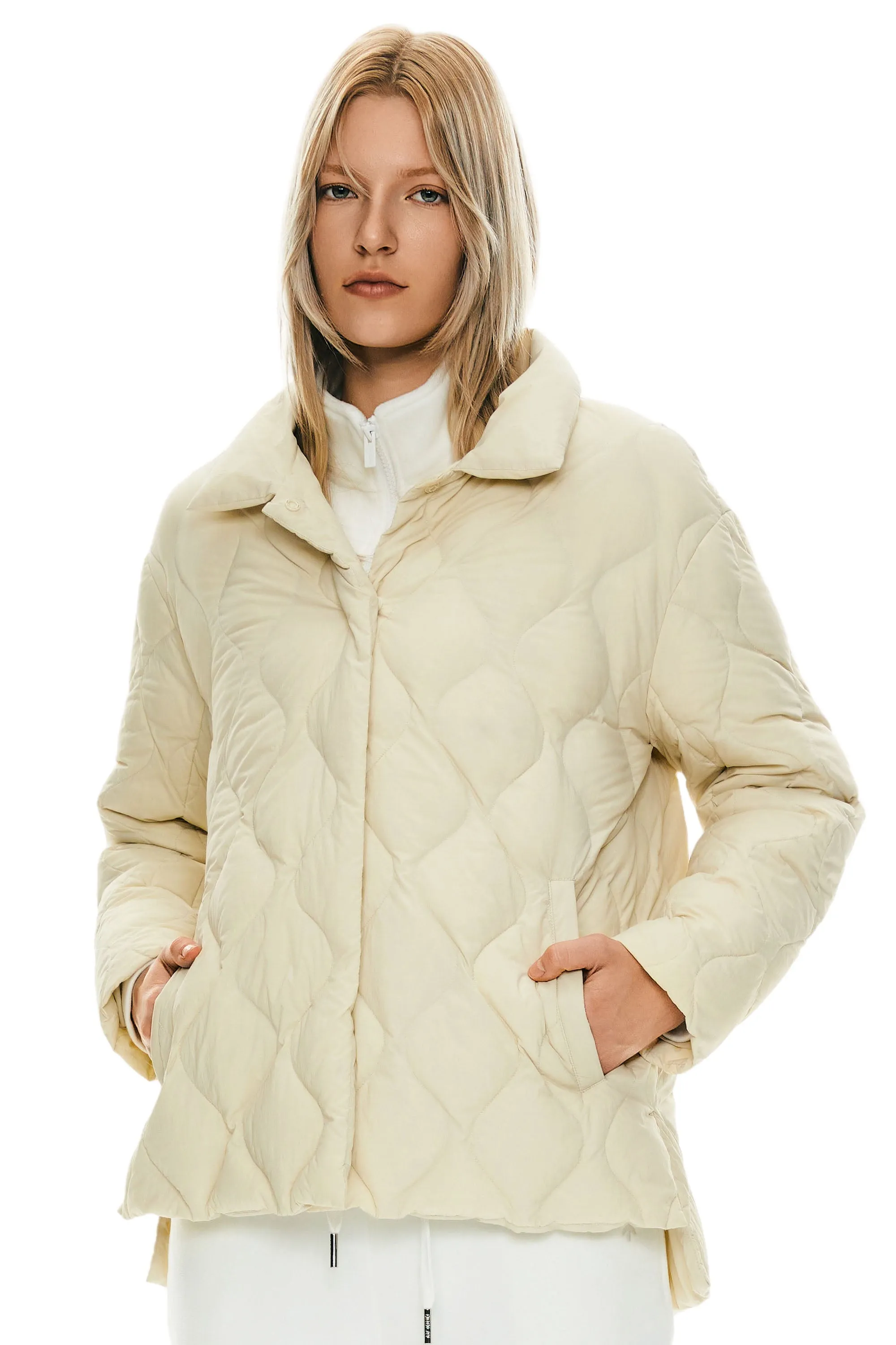 Oversized Puffer Jacket Lightweight Quilted