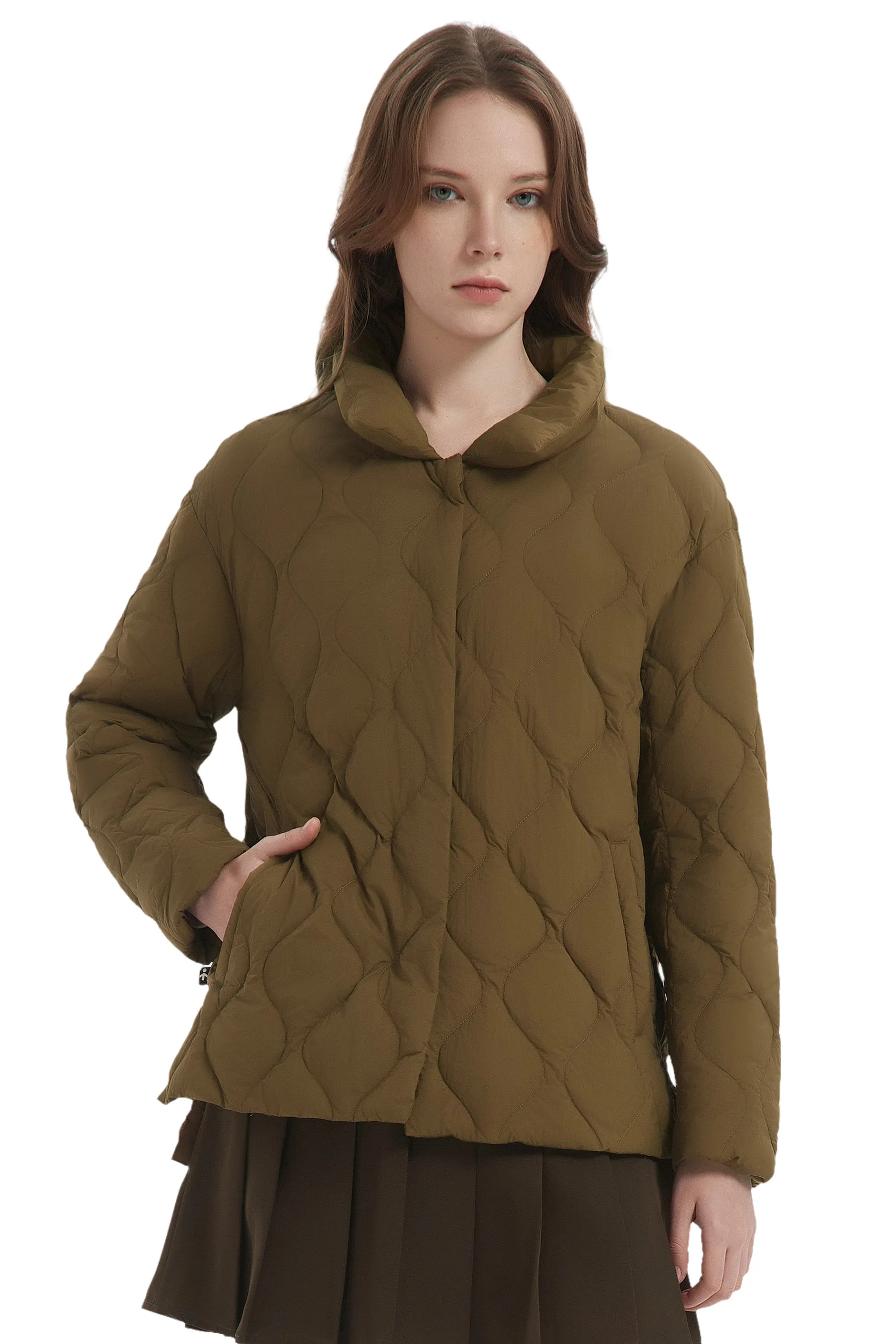 Oversized Puffer Jacket Lightweight Quilted