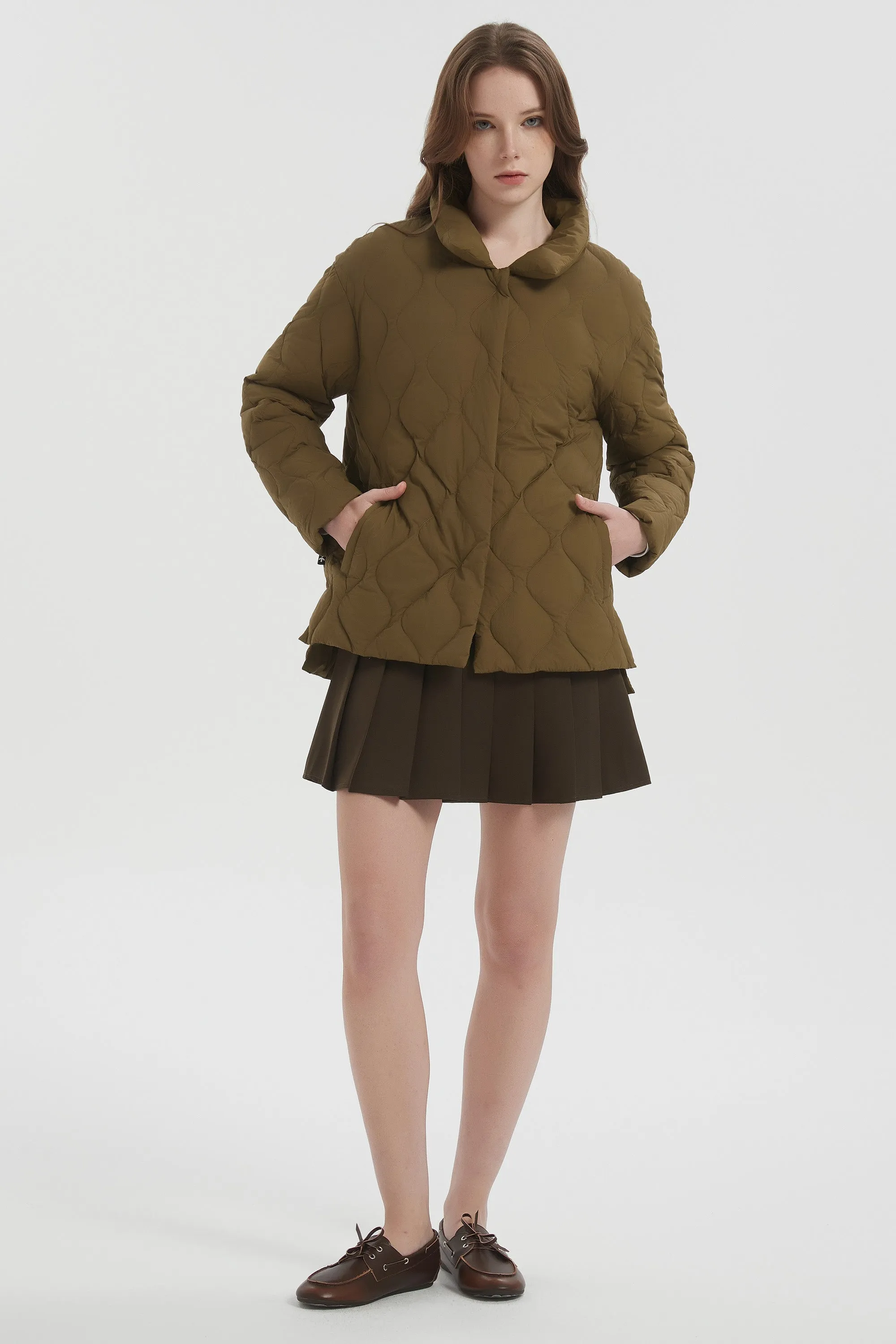Oversized Puffer Jacket Lightweight Quilted