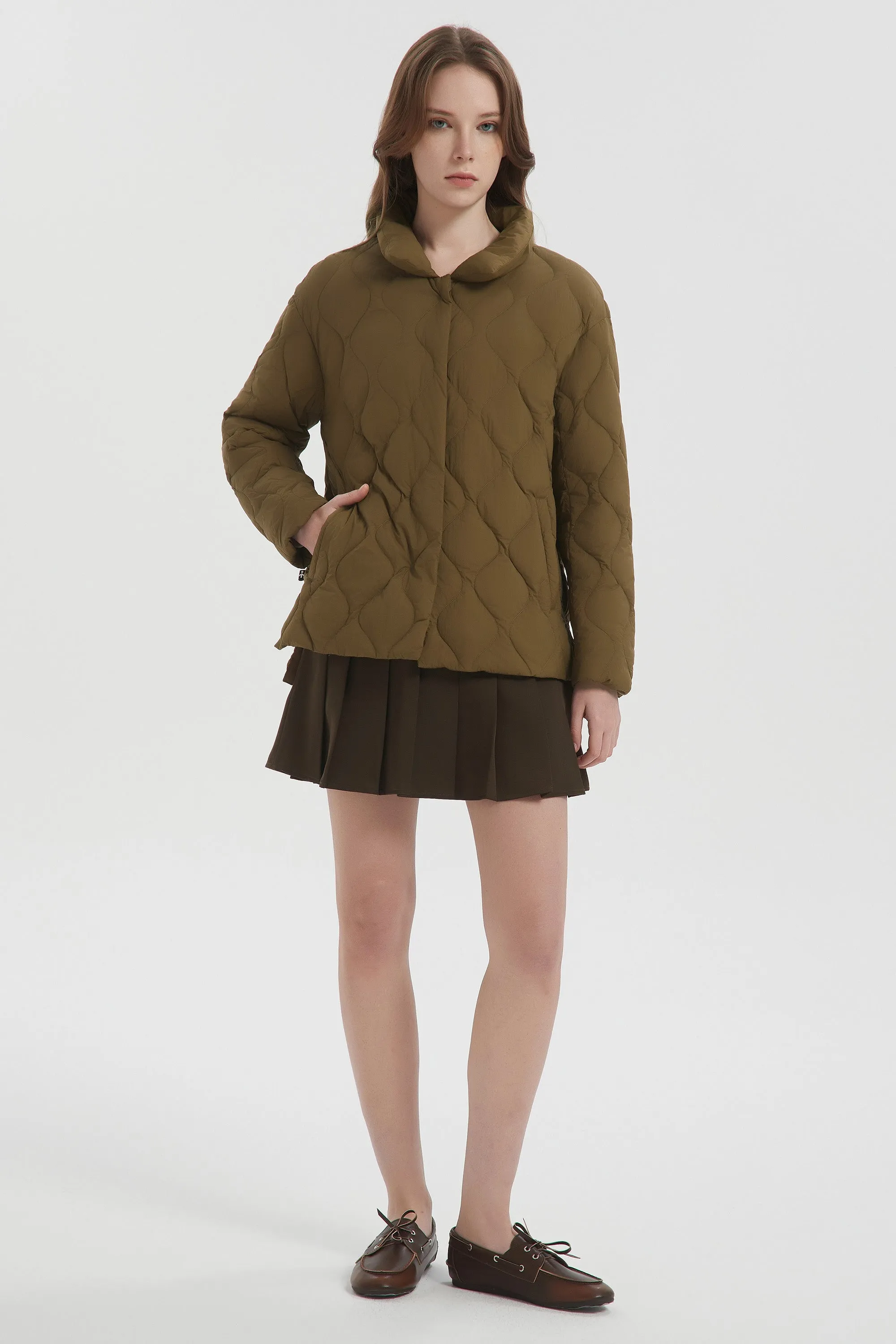 Oversized Puffer Jacket Lightweight Quilted