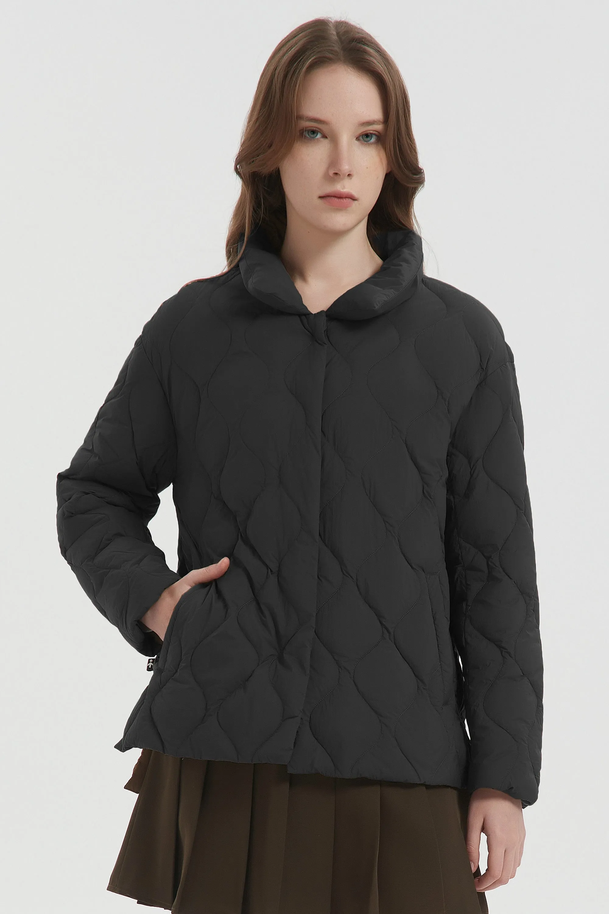 Oversized Puffer Jacket Lightweight Quilted