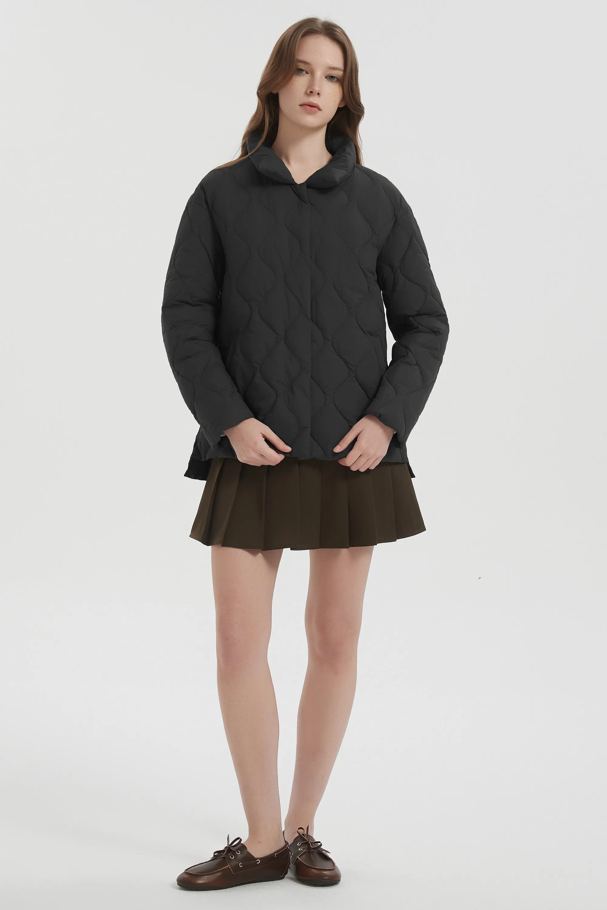 Oversized Puffer Jacket Lightweight Quilted