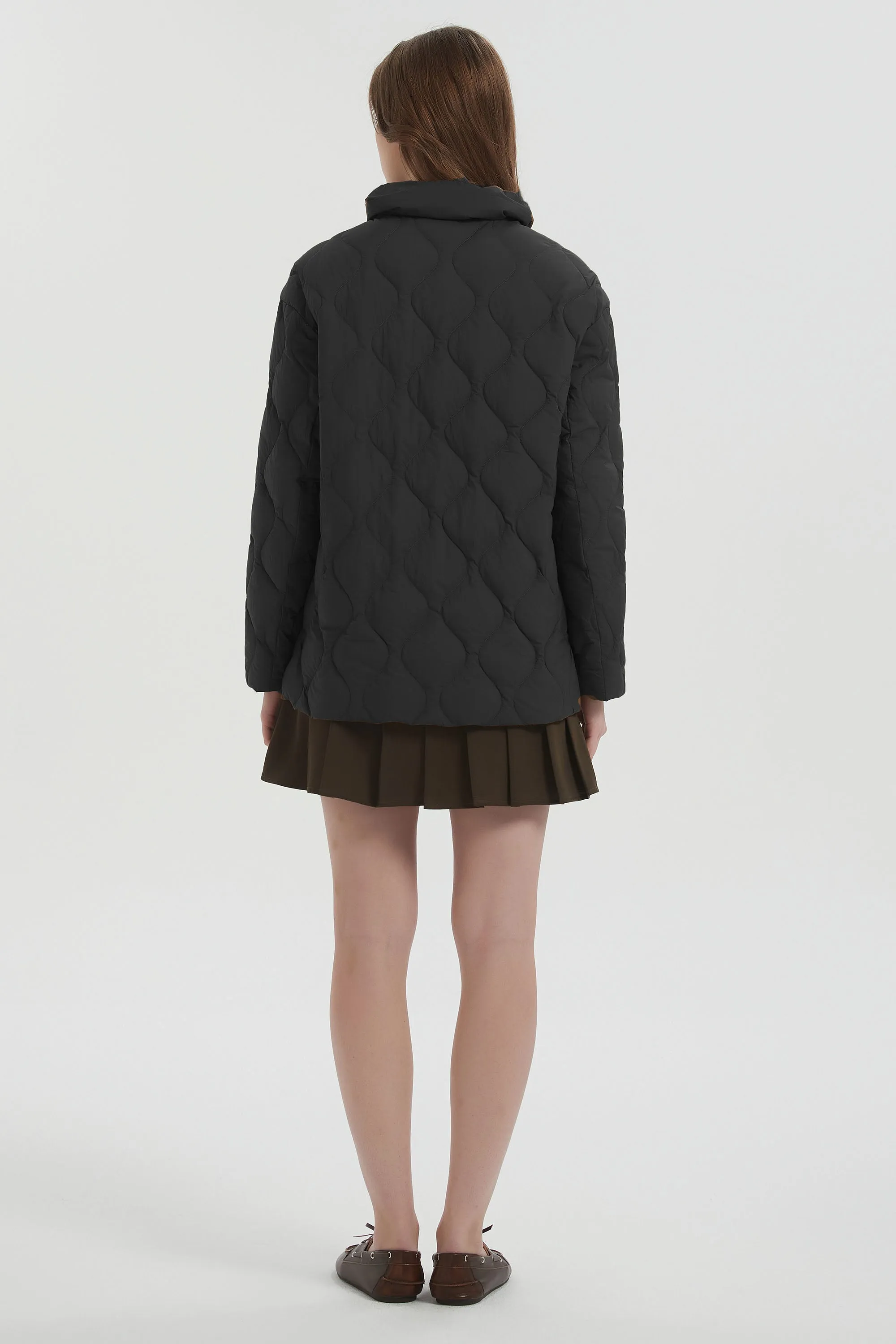 Oversized Puffer Jacket Lightweight Quilted