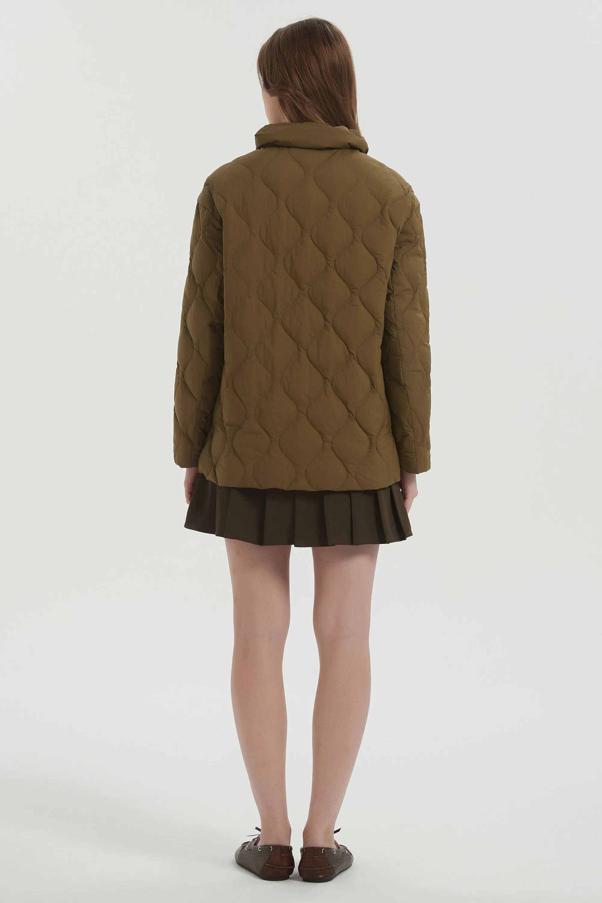 Oversized Puffer Jacket Lightweight Quilted