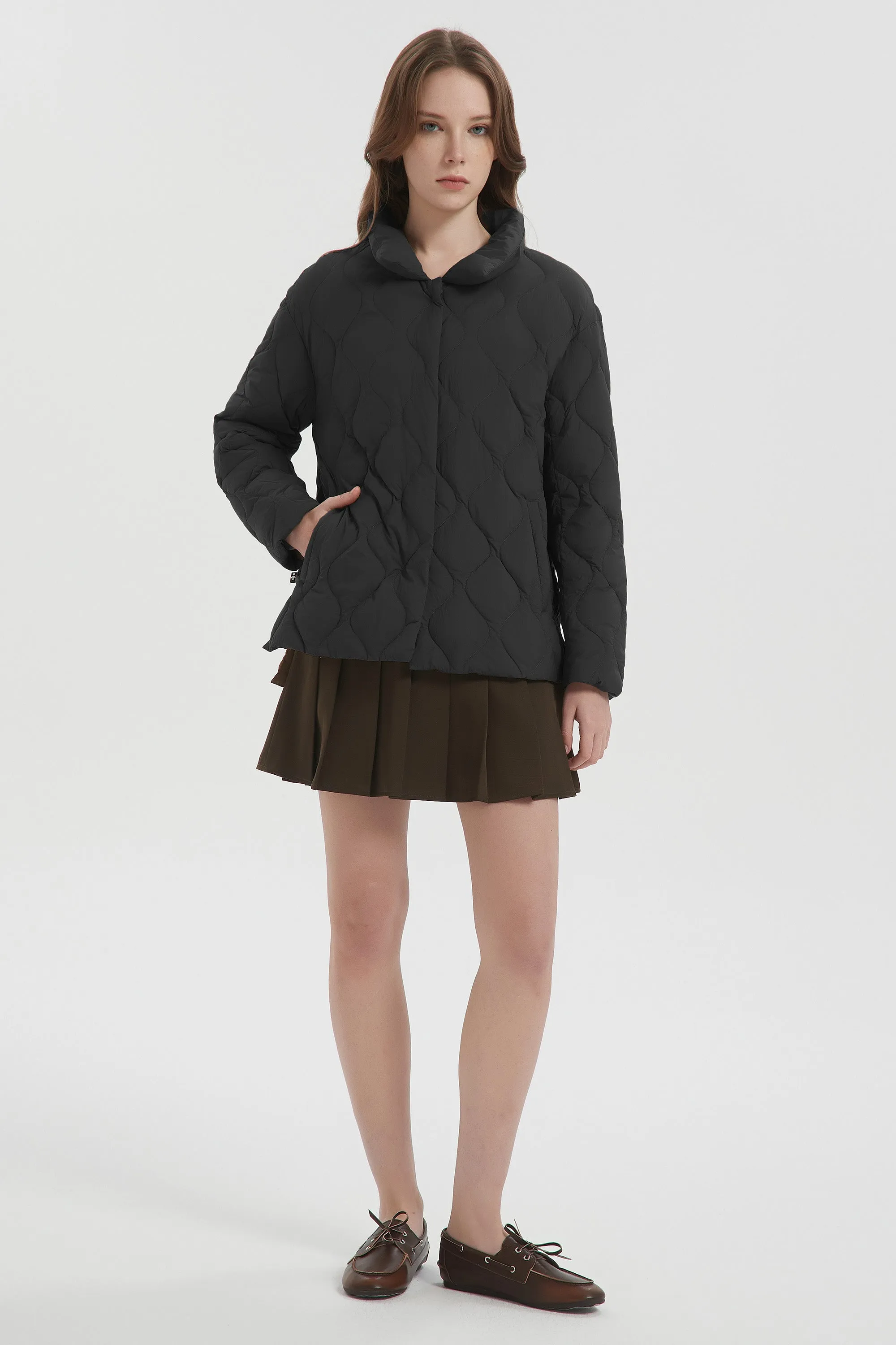 Oversized Puffer Jacket Lightweight Quilted