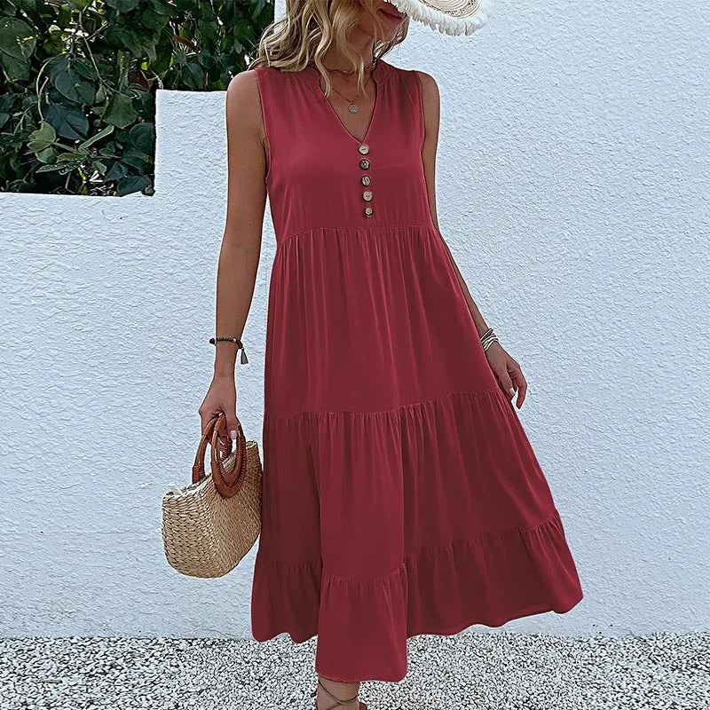 Plain tank dress - relaxed and casual style