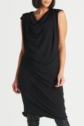 Planet - Matte Jersey Drape Dress - Black